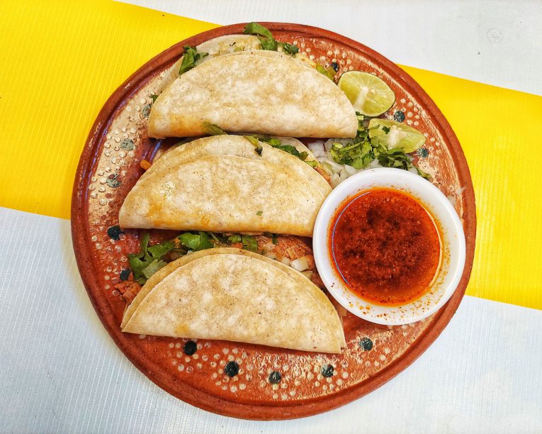 Taco de barbacoa sin queso